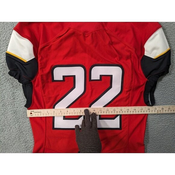Under Armour Maryland Football Jersey Large Armourgrid Outlaw Custom Red #22 - Picture 10 of 16